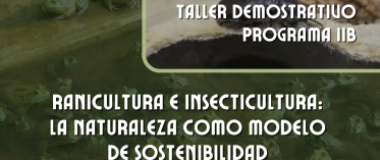 cartel de insecticultura y ranicultura